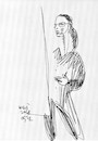 Cartoon: Sketch art. Artist and model 17 (small) by Kestutis tagged sketch,artist,model,art,kunst,kestutis,lithuania