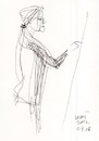 Cartoon: Sketch. Artist and model (small) by Kestutis tagged sketch kestutis lithuania art kunst