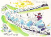 Cartoon: Snowboarding. Snow train (small) by Kestutis tagged snowboarding snow train winter olympic sports sochi 2014 kestutis lithuania