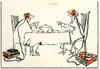 Cartoon: Supper (small) by Kestutis tagged man,woman,food,music,kestutis