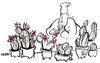 Cartoon: SWEET HOBBY (small) by Kestutis tagged sweet hobby cactus cookery cook kestutis sluota
