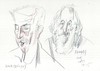 Cartoon: Two painters (small) by Kestutis tagged sketch painter art kunst kestutis lithuania