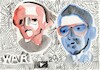 Cartoon: Youtube. Duets (small) by Kestutis tagged war krieg youtube ukraine russia russland art kunst kestutis lithuania duets
