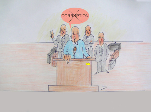Cartoon: directive (medium) by Zoran tagged power,corruption,elite,impunity,law