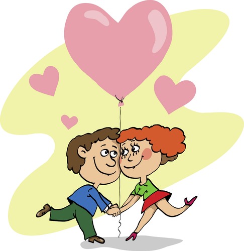 Cartoon: love (medium) by krutikof tagged valentine,postcard,family,love,friendship,feelings,heart,man,woman,greeting
