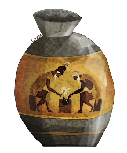 Cartoon: OTRO CABALLO DE TROYA (medium) by OTORONGO tagged economia
