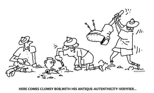 Cartoon: archeology and stuff (medium) by ouzounian tagged archeology,accidents