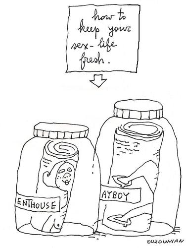 Cartoon: ouzounian (medium) by ouzounian tagged jars,magazines