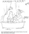 Cartoon: ouzounian (small) by ouzounian tagged sculpting,scuplture,bath,art,relationship,husband,wife