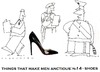 Cartoon: womens shoes and stuff (small) by ouzounian tagged men,women,shoes