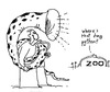 Cartoon: ouzounian (small) by ouzounian tagged zoo,animals,snakes,pythons