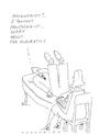 Cartoon: proctology (small) by ouzounian tagged proctologyst,doctors,psychiatrists,patients