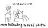 Cartoon: reading and stuff (small) by ouzounian tagged pretending,weight,men,women