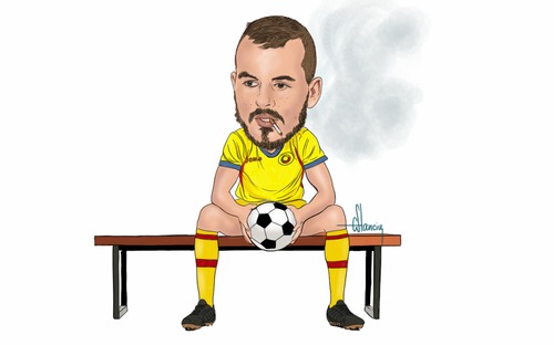 Cartoon: Alibec (medium) by cristianst tagged football