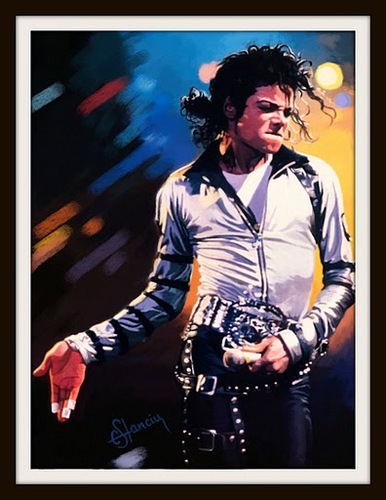Cartoon: Michael Jackson (medium) by cristianst tagged portrait