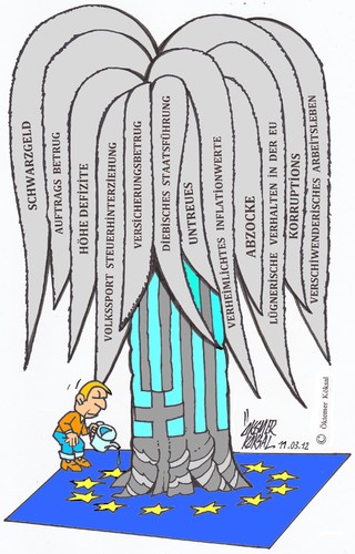 Cartoon: EU (medium) by okoksal tagged koeksal