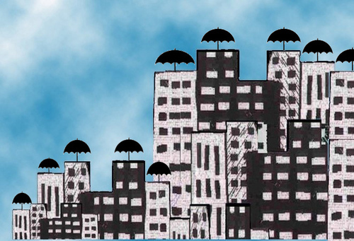 Cartoon: city (medium) by leo caraffa tagged city
