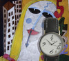 Cartoon: face clck (small) by leo caraffa tagged clocks