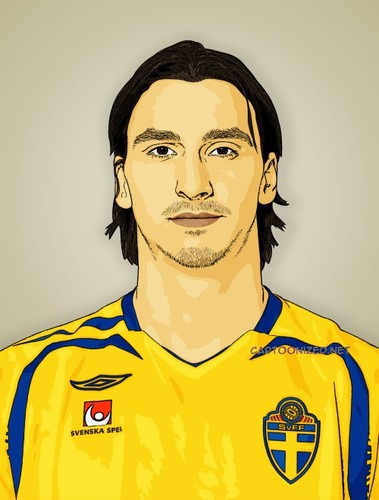 Cartoon: Zlatan Ibrahimovic (medium) by cartoon photo tagged cartoon,photo,zlatan,ibrahimovic,footballer,soccer,sportsman,athlete,cartoonized,cartoonization