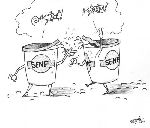 Cartoon: senf (medium) by James tagged cartoon,toon,toons,senf,geben,character