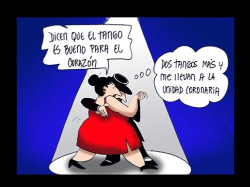 Cartoon: UNIDAD CORONARIA (medium) by HCATALAN tagged tango,amor,baile,corazon