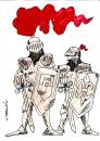 Cartoon: DIFERENCIAS (small) by HCATALAN tagged caballeros castillo escudo edadmedia
