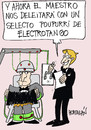 Cartoon: ELECTROTANGO (small) by HCATALAN tagged tango,amor,musica
