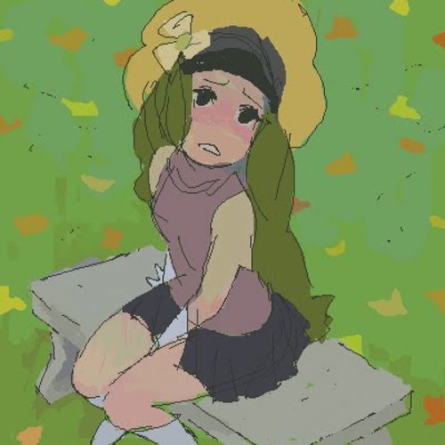Cartoon: oekaki-meka-chan (medium) by claudio acciari tagged oekaki,pixel,art,illustration,70,girl