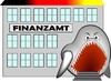 Cartoon: Finanzamt (small) by RiwiToons tagged finanzamt,steuern,steueramt,behörde,finanzkasse,hai,gefräßig,maßlos,portel,eingang