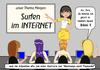 Cartoon: Traum vom Topmodel (small) by RiwiToons tagged internet,blond,model,topmodel,surfen,bikini,neue,medien,computer,schule,lehrerin