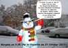 Cartoon: Wetterkapriolen (small) by RiwiToons tagged schnee,schneefall,oktober,wintereinbruch,sauwetter,winterreifen,schneedecke,überraschung