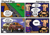 Cartoon: SOB (small) by Digitalpigg tagged car,traffic,suv,roadhog,pig,humor