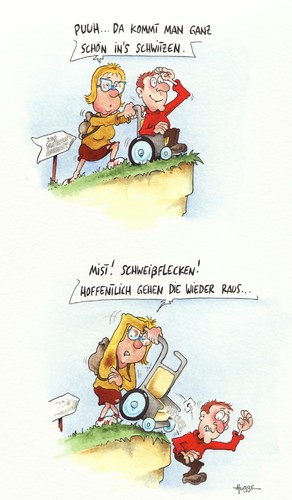 Cartoon: aussicht (medium) by ms rainer tagged aussicht,rollstuhl,absturz