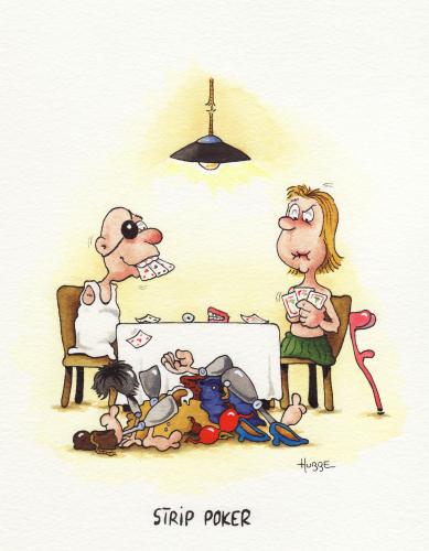 Cartoon: strip poker (medium) by ms rainer tagged poker,handicap,