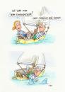 Cartoon: einhandsegler (small) by ms rainer tagged segeln,boot,einarmig