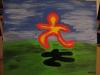 Cartoon: Schattensprung-Shadowjump (small) by comic-chris tagged schatten shadow painting acryl figure