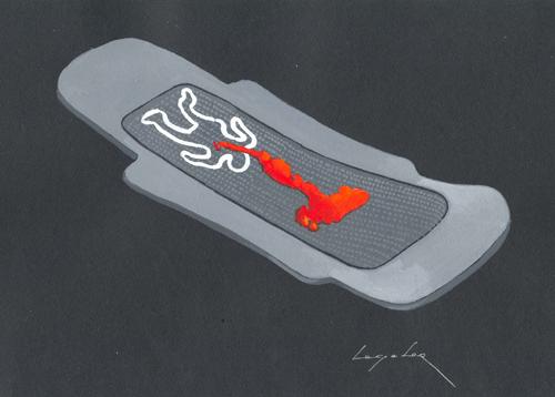 Cartoon: Tampon (medium) by luka tagged victim