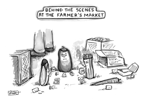 Cartoon: Behind The Scenes (medium) by a zillion dollars comics tagged food,nutrition,culture,market,gatherings,health,vice,gambling,smoking,alcohol