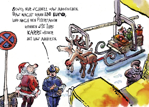 Cartoon: Politesse (medium) by Stolle tagged christmas