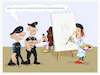 Cartoon: Political correctniss (small) by KryCha tagged correctniss,schwarz,farbig