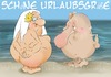 Cartoon: Urlaubsgrüße (small) by KryCha tagged uraub,am,meer,strand,fkk,nude,woman,ass,busen,naturist