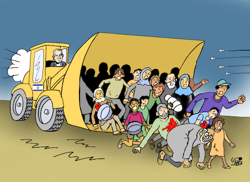 Cartoon: GAZA (medium) by Vejo tagged israel,netanyahu,gaza,palistine,war,warcrimes