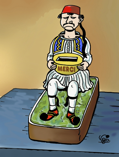 Cartoon: Greece... (medium) by Vejo tagged greece,eurocrisis
