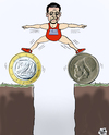 Cartoon: GREXIT...? (small) by Vejo tagged greece,eu,imf,money,loaning,budget,debts,crisis