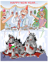 Cartoon: New Year... (small) by Vejo tagged new,year,gaza,usa,europe,politicians