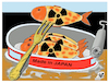 Cartoon: Radioactive water Japan (small) by Vejo tagged japan,radioactive,water,environment,pacific,ocean,health