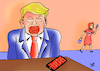 Cartoon: Trumps Wall (small) by Vejo tagged trump,wall,president,usa,tweets,republican,nancy,pelosi,democrat