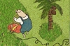 Cartoon: Emi (small) by motoko tagged hund,dog,sommer,rasen,summer,mow