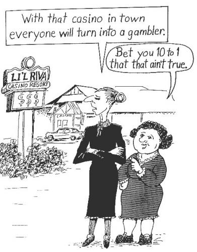 Cartoon: Gambling Casino (medium) by Alan tagged little,river,gambling,manistee,michigan,