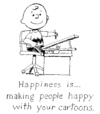 Cartoon: Happiness is... (small) by Alan tagged peanuts,charlie,brown,cartoonist,schulz,happiness,happy,cartoon